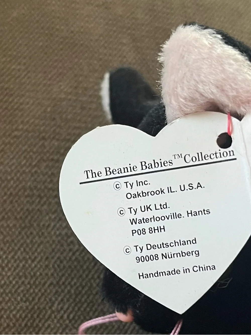 TY Beanie Babies Zip the Cat - All Black  Excellent Condition!